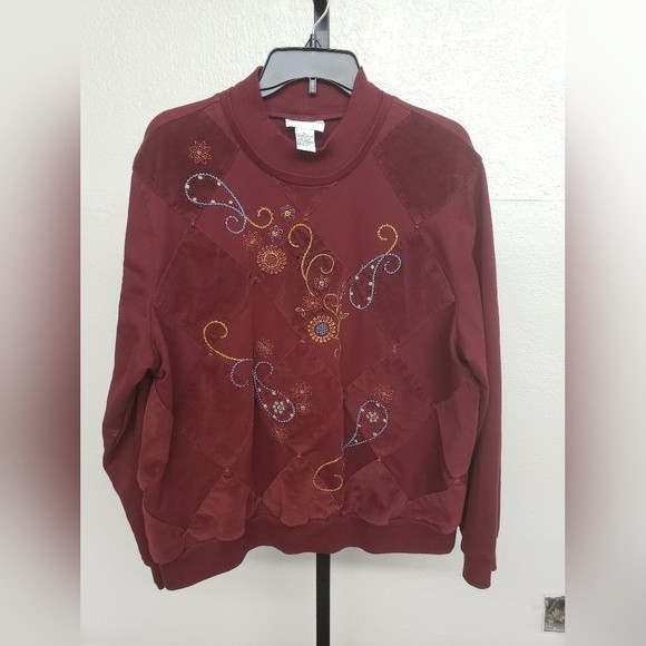 Alfred Dunner Tops - Alfred Dunner Vintage Cottagecore Crewneck Sweatshirt Size XL